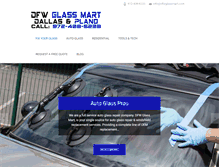 Tablet Screenshot of dfwglassmart.com
